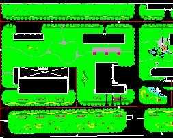 某化工廠一期綠化工程規劃設計圖與園林綠化施工指南